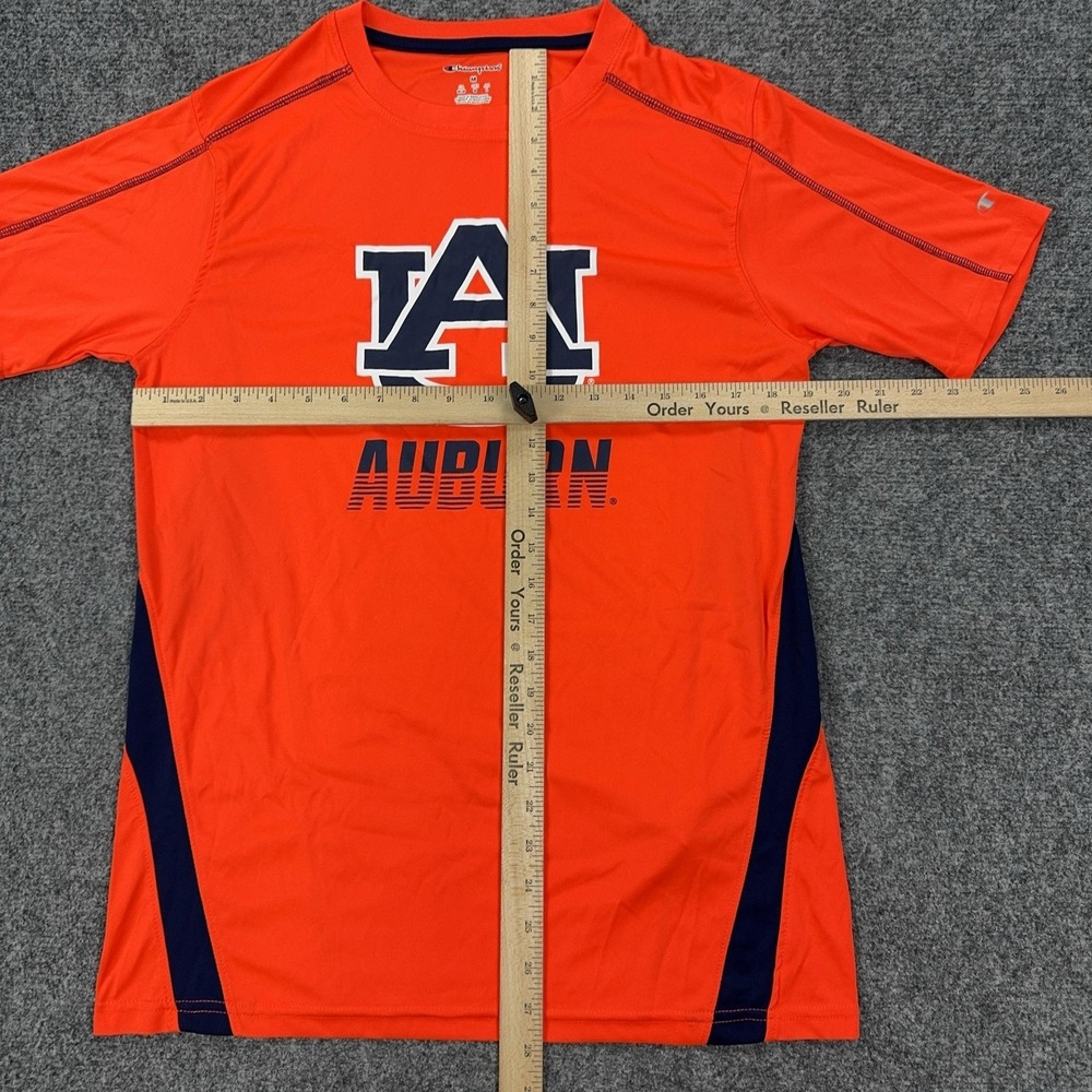 Auburn Tigers Shirt Mens Medium Orange NCAA Football Champion Graphic Tee Top - Picture 7 of 9